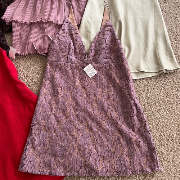 Free People Lavender Lace Mini Dress - Picture 5 of 5